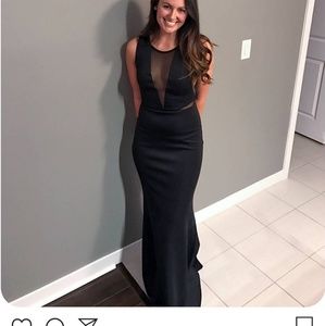 Black Marciano mermaid dress